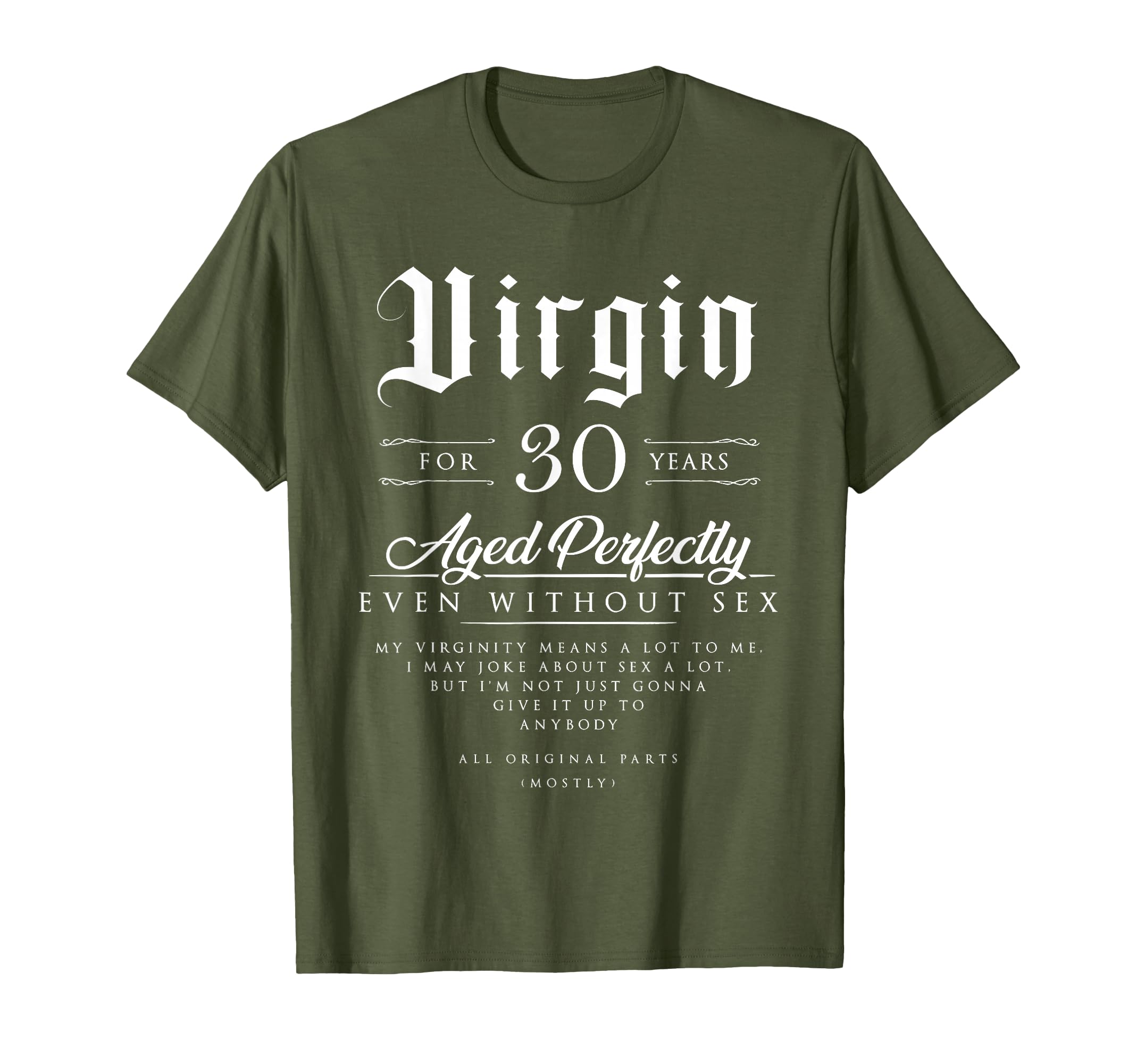 30Th Funny Birthday Gift Virgin 30 T-Shirt - Trendy Graphic for Adults - T-Shirt, Sweatshirt, Hoodie
