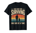 Dad And Son Surviving One Day Time T-Shirt - Custom Art Print for Adults - T-Shirt, Sweatshirt, Hoodie