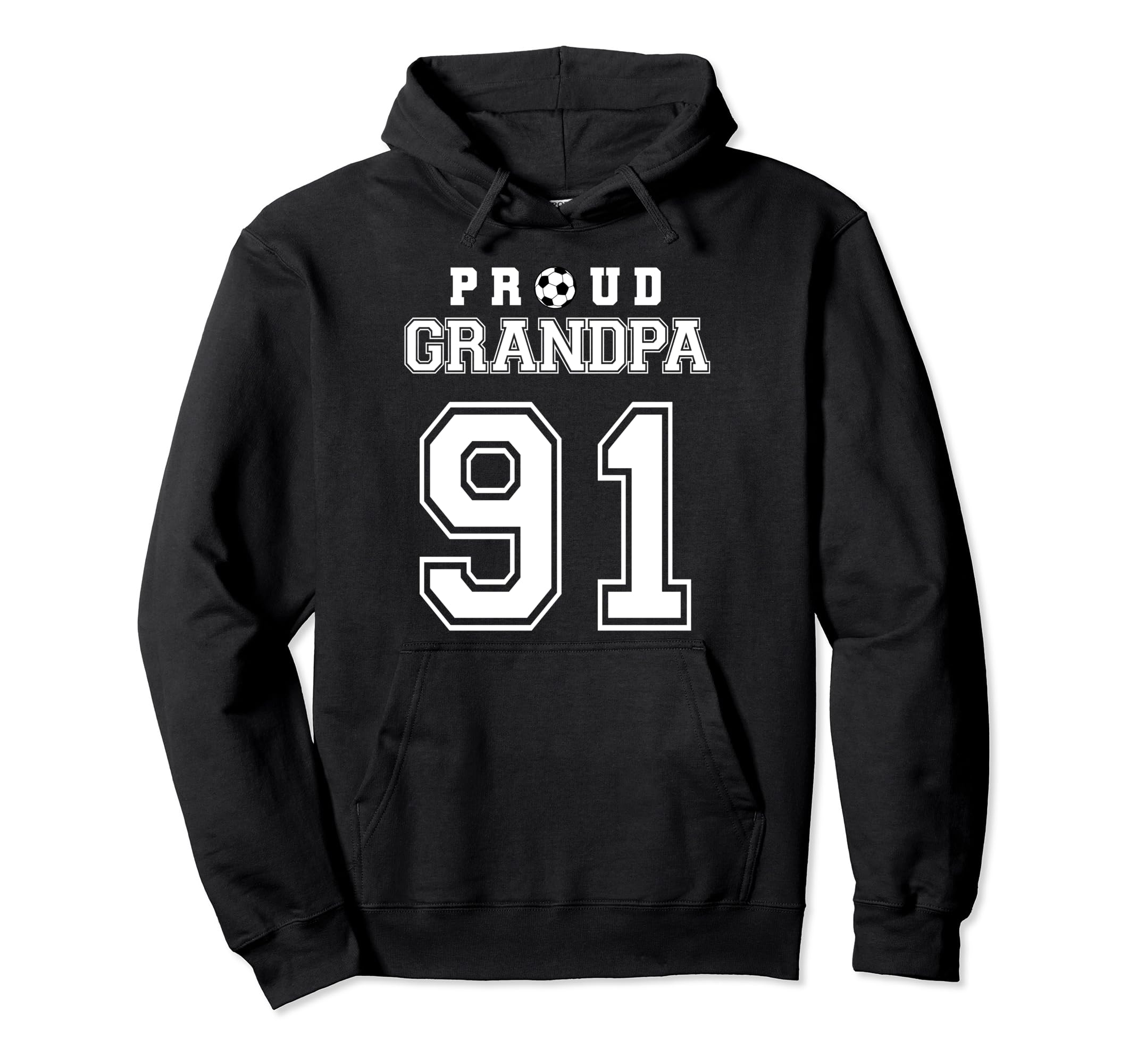 Number 91 Custom Proud Soccer Futbol Hoodie - Novelty Apparel Unisex - T-Shirt, Sweatshirt, Hoodie