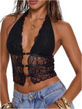 Women's Y2k Goth Lace Tops Croset Sheer Halter Top - Adult & Kids T-Shirts, Sweatshirts & Hoodies apparel design preview 1