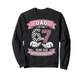 Dad 67 Birthday 7 Years Old Ribbon Sweatshirt - Unique Graphic Men Women - T-Shirt, Sweatshirt, Hoodie