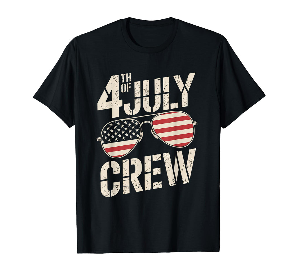 4Th July Crew Matching Funny Family T-Shirt - Graphic Print Unisex - T-Shirt, Sweatshirt, Hoodie