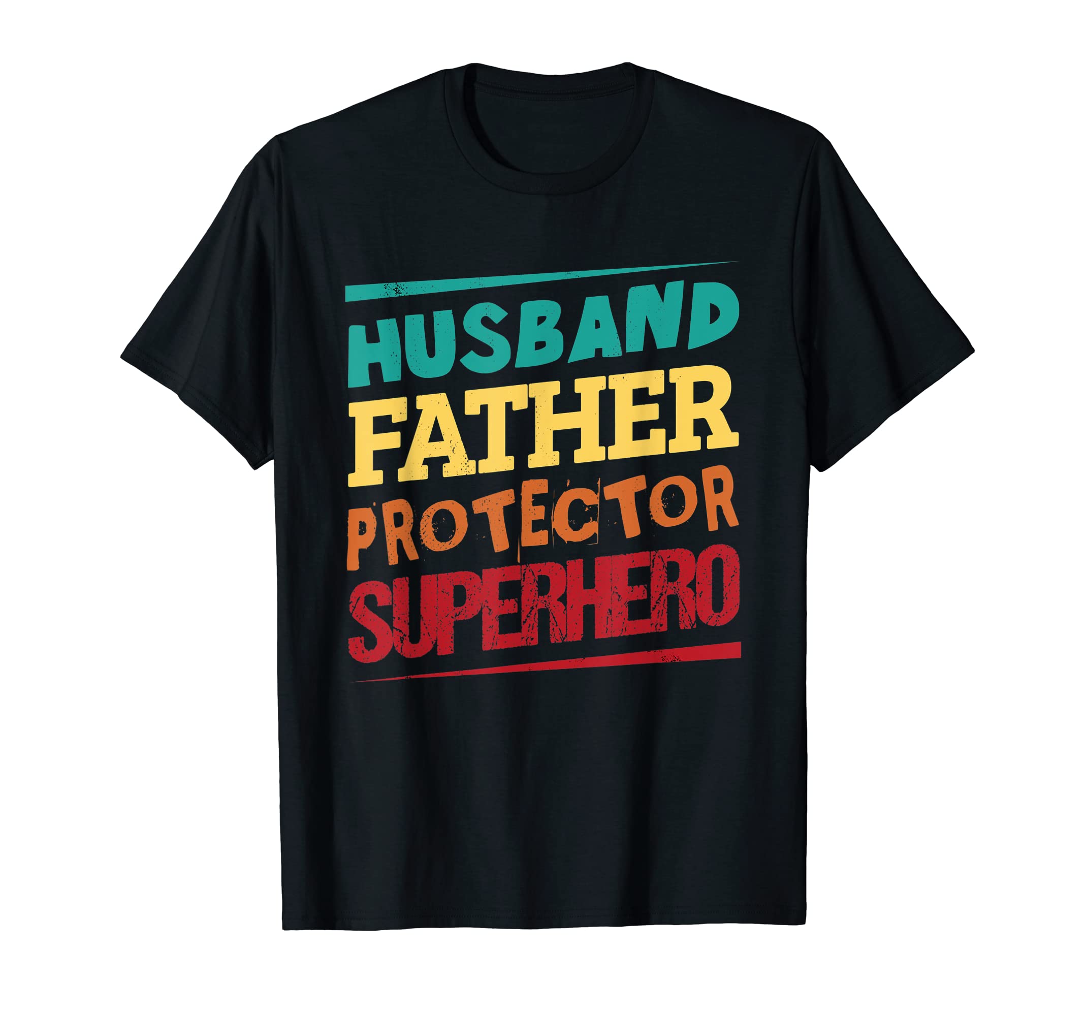 Husband Father Protector Superhero T-Shirt - Minimalist Print Unisex - T-Shirt, Sweatshirt, Hoodie