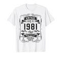 1981 45Yr 45Th Birthday Gifts 45 Years Old T-Shirt - Unique Graphic Unisex - T-Shirt, Sweatshirt, Hoodie