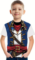 Anime Pirate Captain Boys Funny Knight Crewneck Short - Adult & Kids T-Shirts, Sweatshirts & Hoodies apparel design preview 1