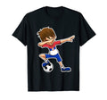 Dabbing Soccer Serbia Serbian Flag T-Shirt - Minimalist Print Men Women - T-Shirt, Sweatshirt, Hoodie