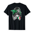 Messy Bun Hair Italian Soccer T-Shirt - Casual Everyday Wear Men Women - T-Shirt, Sweatshirt, Hoodie