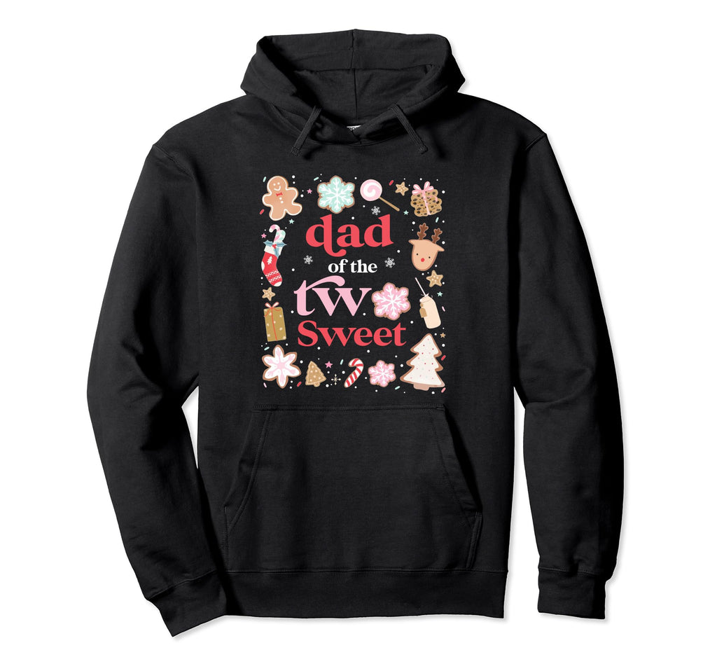 Dad Two Sweet Birthday Cookies Hoodie - Aesthetic Graphic for Adults - T-Shirt, Sweatshirt, Hoodie