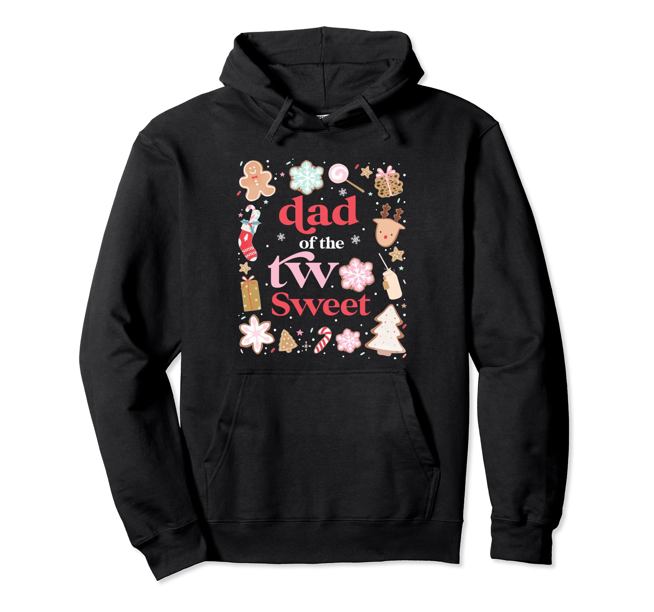 Dad Two Sweet Birthday Cookies Hoodie - Aesthetic Graphic for Adults - T-Shirt, Sweatshirt, Hoodie