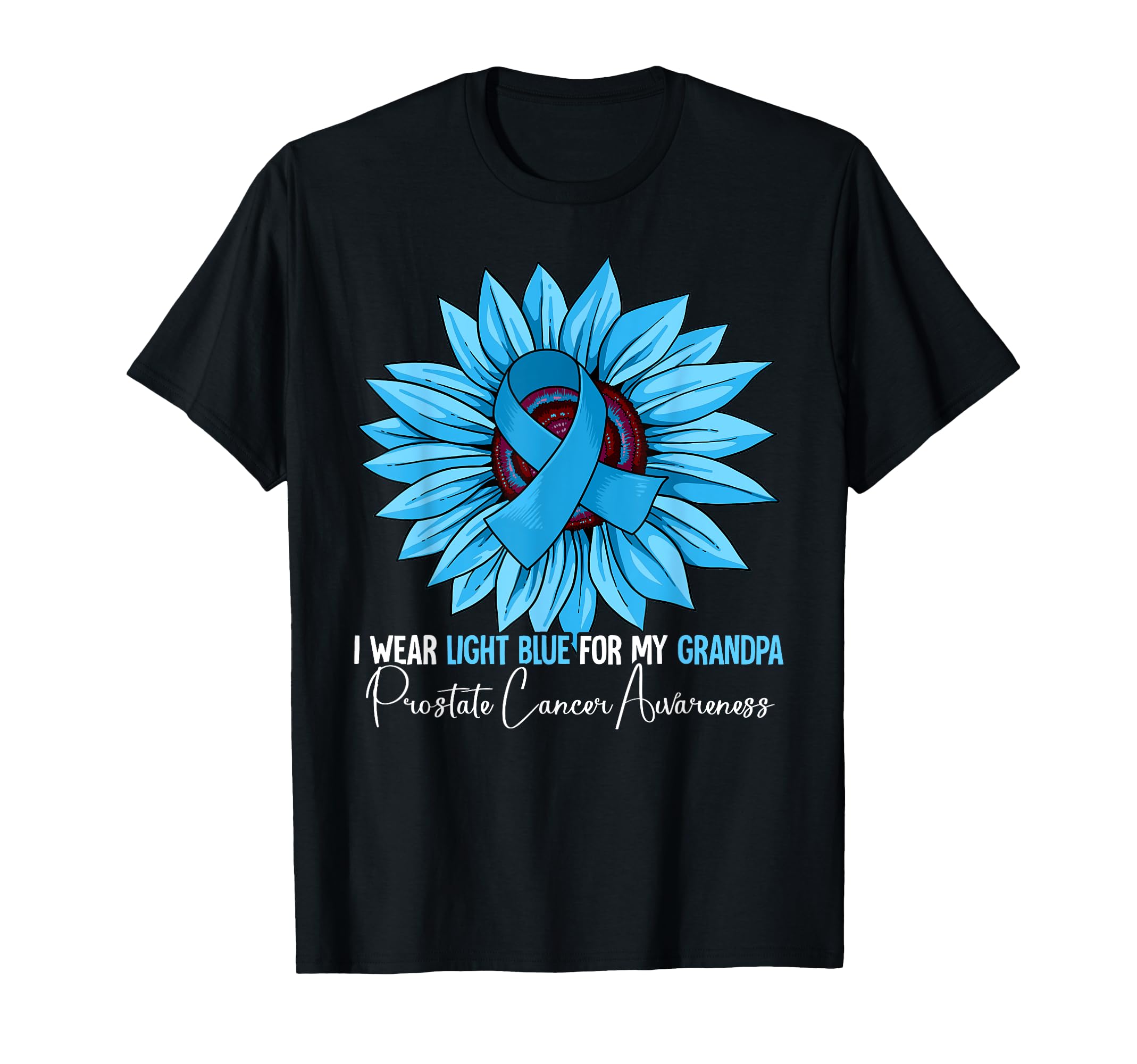 I Wear Light Blue My Grandpa T-Shirt - Casual Everyday Wear for Adults - T-Shirt, Sweatshirt, Hoodie