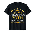 Its My Grandpas 70Th Birthday Happy T-Shirt - Custom Art Print Unisex - T-Shirt, Sweatshirt, Hoodie