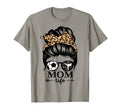 Mom Life Messy Bun Hair Funny Soccer T-Shirt - Streetwear Style for Adults - T-Shirt, Sweatshirt, Hoodie