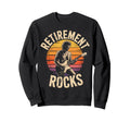 Retirement Rocks Acoustic Guitar Old Sweatshirt - Trendy Graphic Unisex - T-Shirt, Sweatshirt, Hoodie
