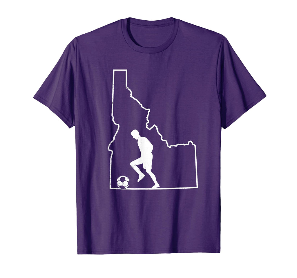 Idaho Map Soccer Player Gift Idaho T-Shirt - Minimalist Print for Adults - T-Shirt, Sweatshirt, Hoodie