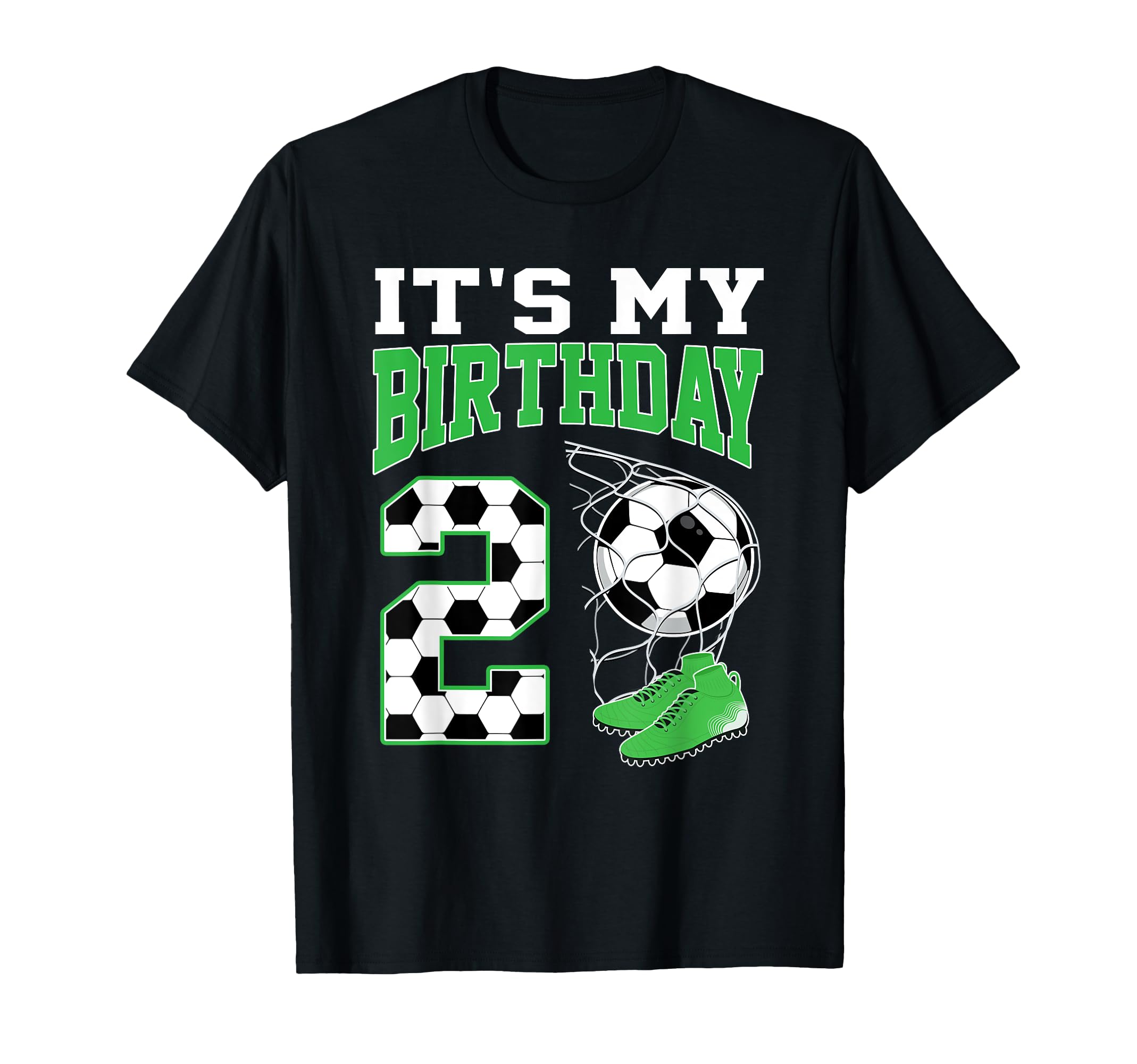 Its My 2Nd Birthday Soccer Party 2 Year T-Shirt - Graphic Print Men Women - T-Shirt, Sweatshirt, Hoodie