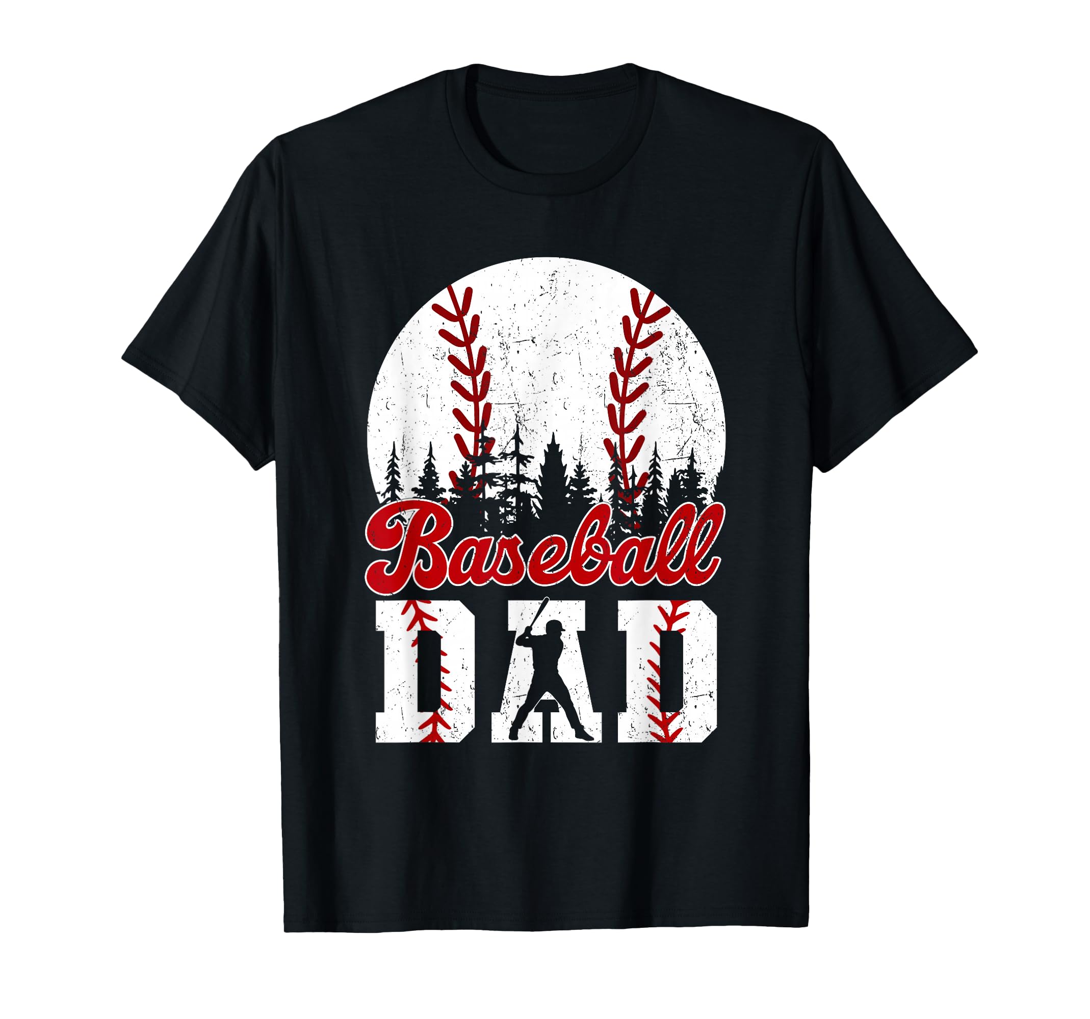 Baseball Dad Happy Fathers Day Shirts Wife T-Shirt - Graphic Print Unisex - T-Shirt, Sweatshirt, Hoodie