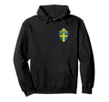 Sweden Soccer Jersey Crest Sverige Hoodie - Trendy Graphic Men Women - T-Shirt, Sweatshirt, Hoodie