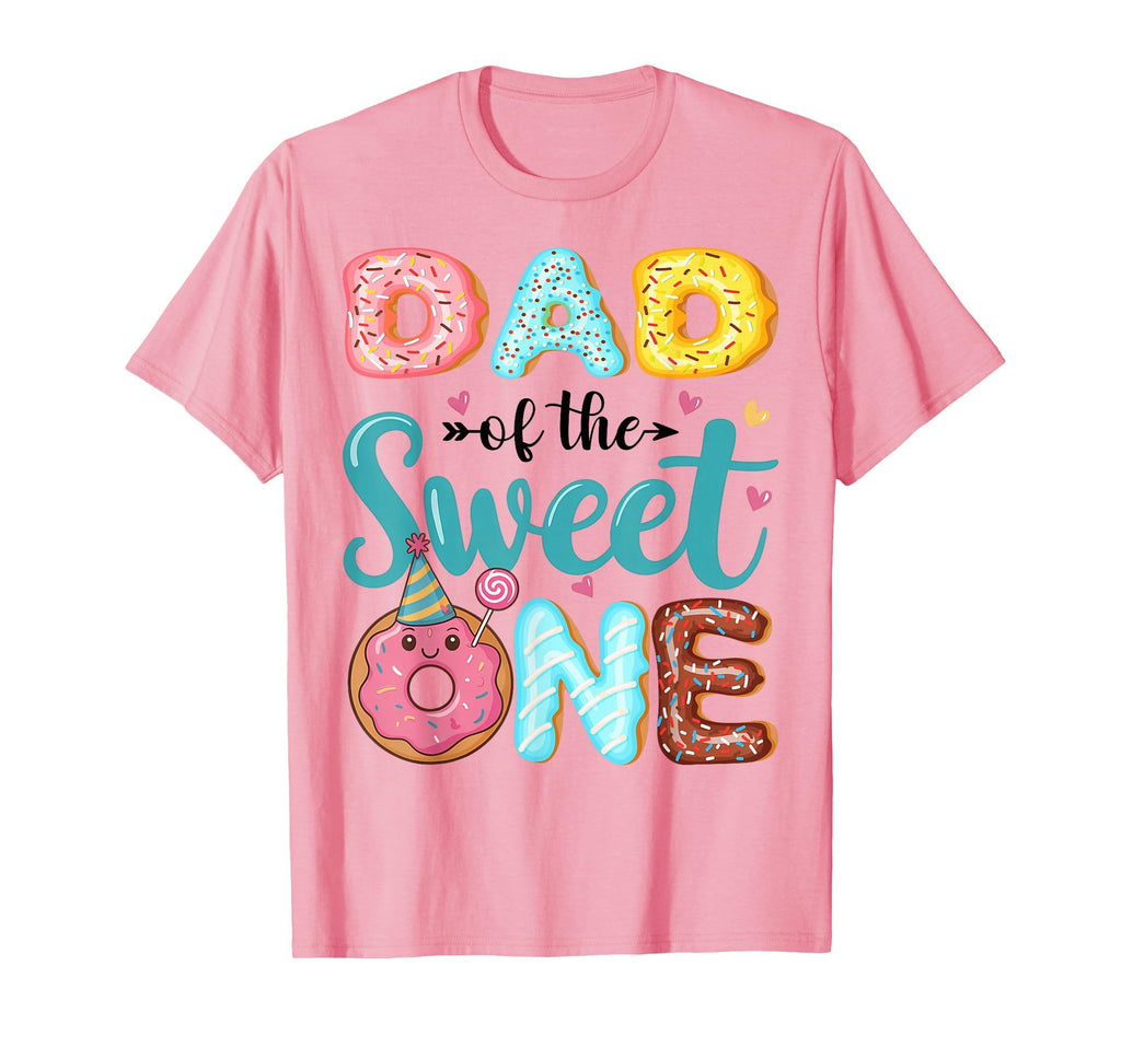 Dad Sweet One 1St Birthday Donut Party T-Shirt - Minimalist Print Men Women - T-Shirt, Sweatshirt, Hoodie