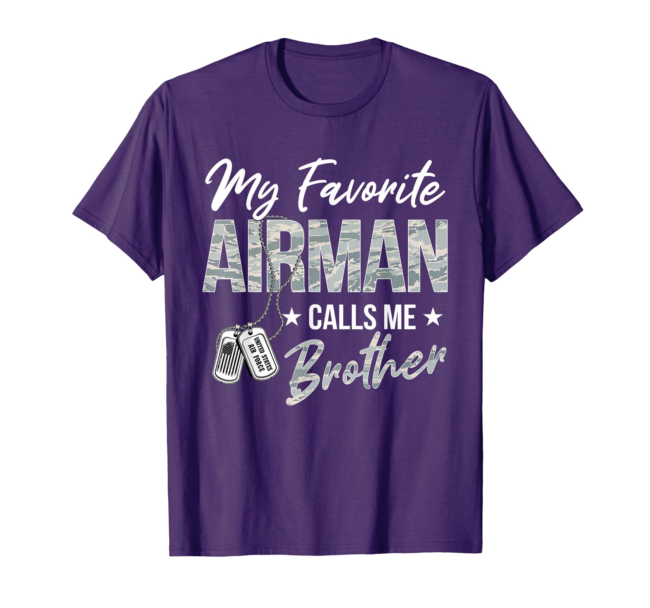 My Favorite Airman Calls Me Brother T-Shirt - Custom Art Print Men Women - T-Shirt, Sweatshirt, Hoodie