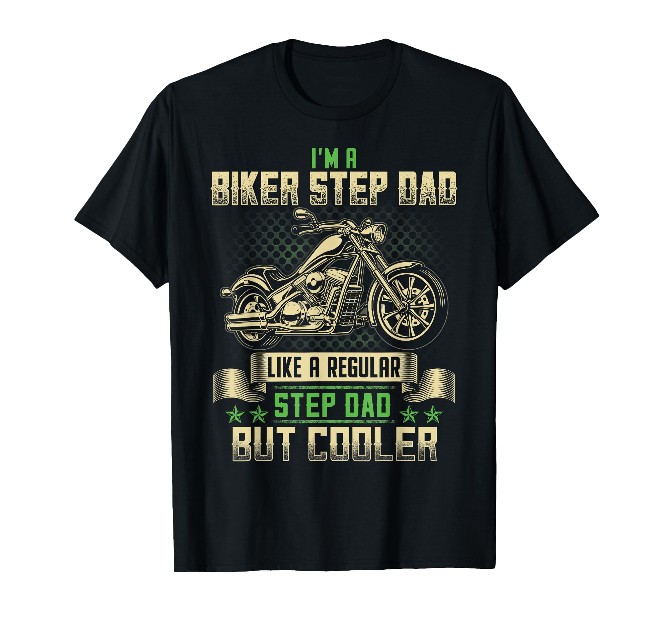 Biker Step Dad Cooler Funny Biker T-Shirt - Minimalist Print for Adults - T-Shirt, Sweatshirt, Hoodie