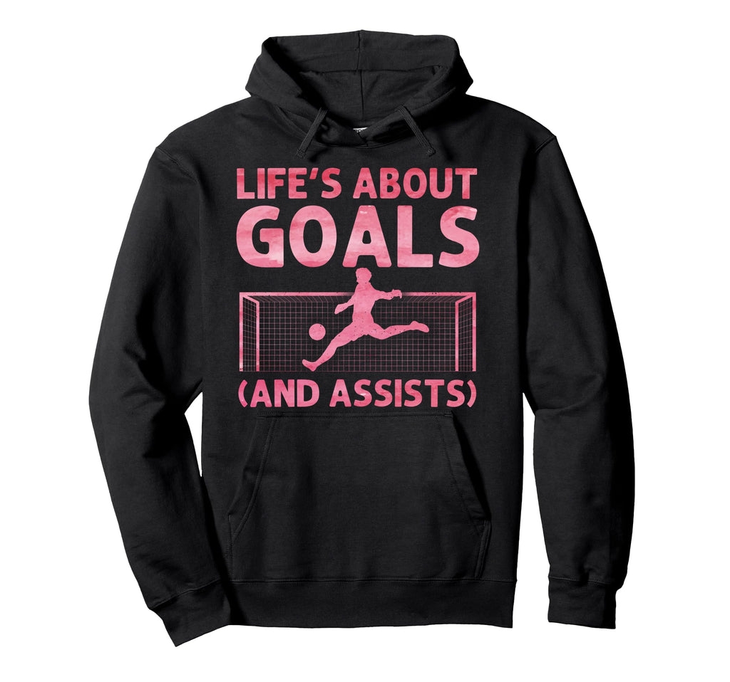Funny Soccer Art Gag Soccer Player Hoodie - Novelty Apparel for Adults - T-Shirt, Sweatshirt, Hoodie