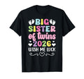 Promoted To Big Sister Twins 2026 Wish T-Shirt - Trendy Graphic for Adults - T-Shirt, Sweatshirt, Hoodie