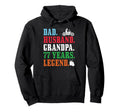 Dad Husband Grandpa 77Th Birthday Biker Hoodie - Trendy Graphic Unisex - T-Shirt, Sweatshirt, Hoodie