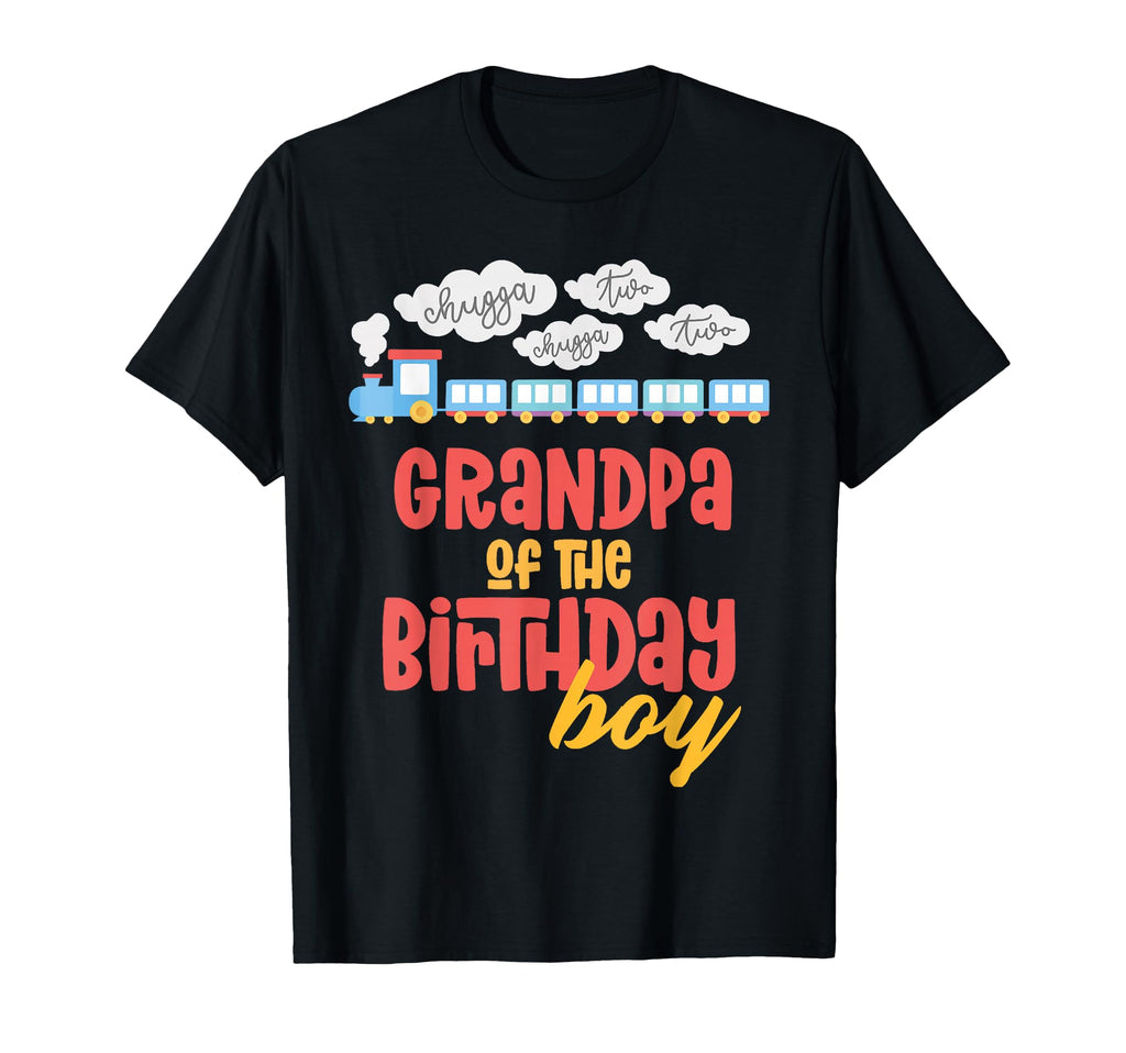 Grandpa Birthday Train Im 2 Two Yr T-Shirt - Fun Novelty Design Men Women - T-Shirt, Sweatshirt, Hoodie