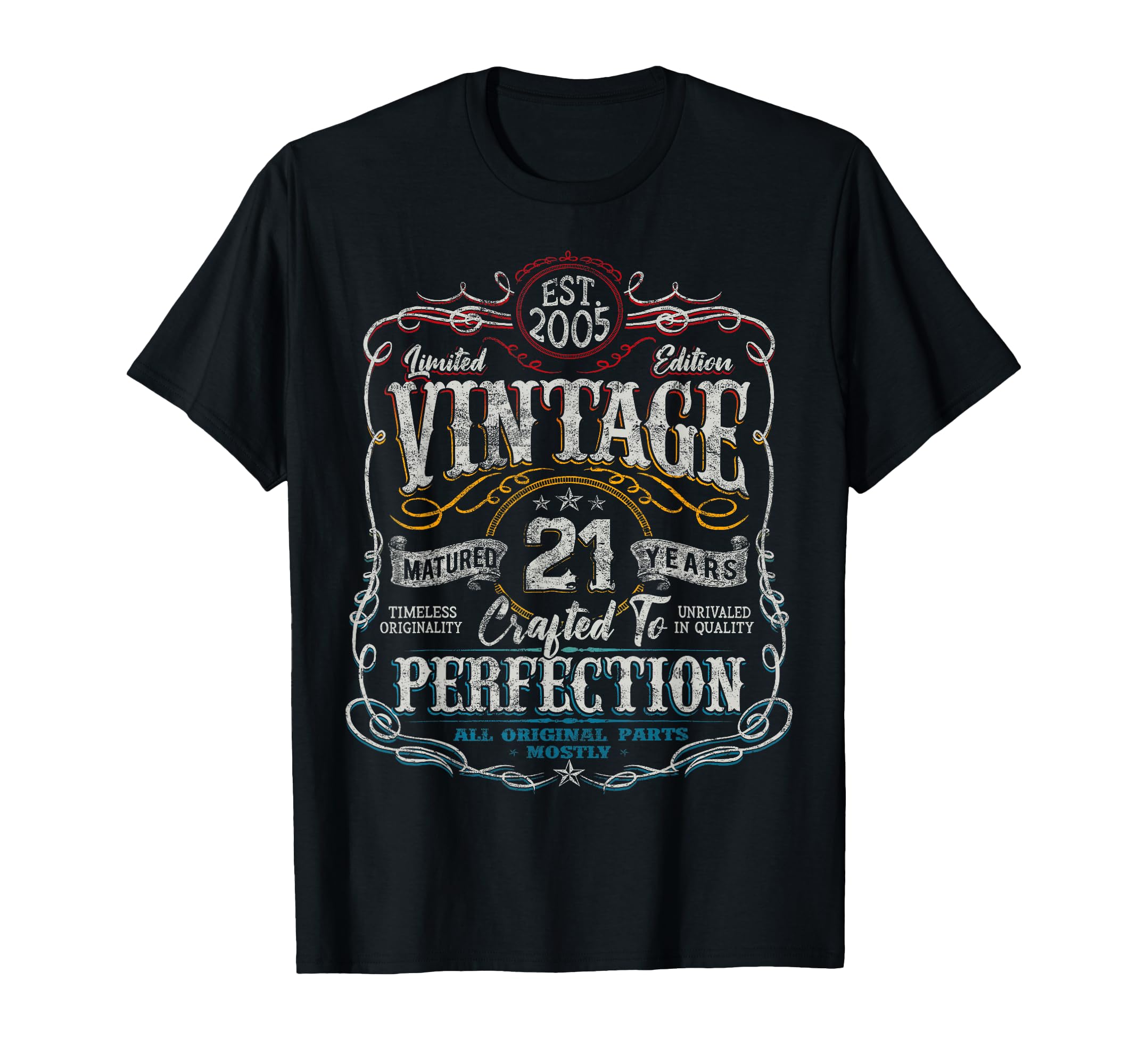 2005 21 Year Old 21St Birthday T-Shirt - Streetwear Style for Adults - T-Shirt, Sweatshirt, Hoodie