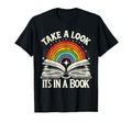 Take Book Reading Librarian Rainbow T-Shirt - Minimalist Print for Adults - T-Shirt, Sweatshirt, Hoodie