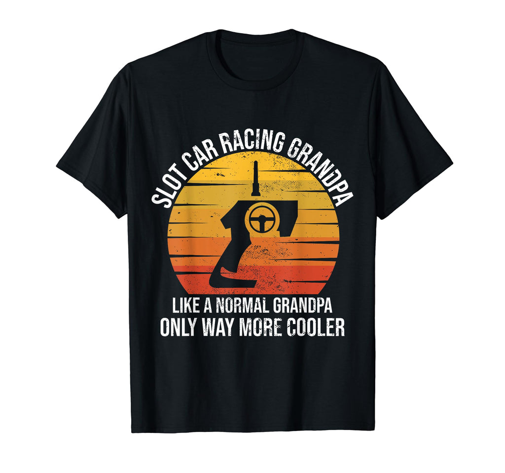 Slot Car Racing Grandpa Toy Rc Car Racer T-Shirt - Minimalist Print Unisex - T-Shirt, Sweatshirt, Hoodie