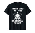 Best Dad Baseball Field Bats Baseball T-Shirt - Custom Art Print Men Women - T-Shirt, Sweatshirt, Hoodie