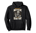 Bearded Dad Daddy Never Bring Mustache Hoodie - Graphic Print for Adults - T-Shirt, Sweatshirt, Hoodie
