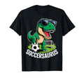 Soccersaurus Dinosaur T Rex Soccer T-Shirt - Aesthetic Graphic for Adults - T-Shirt, Sweatshirt, Hoodie