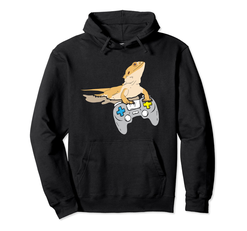 Video Game Bearded Dragon Lover Hoodie - Fun Novelty Design Men Women - T-Shirt, Sweatshirt, Hoodie
