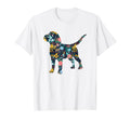 Beagle Floral Dog Silhouette Womens T-Shirt - Trendy Graphic Unisex - T-Shirt, Sweatshirt, Hoodie