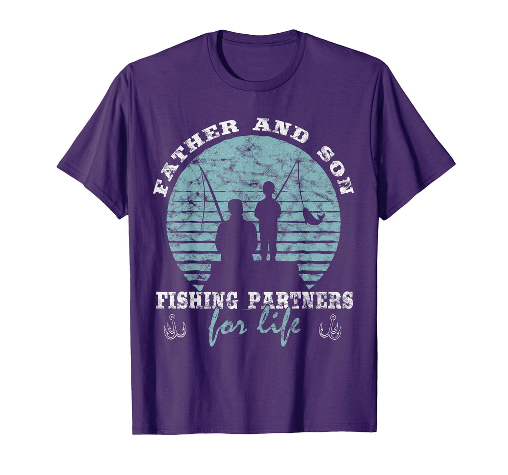 Father And Son Fishing Partners Life Dad T-Shirt - Trendy Graphic Unisex - T-Shirt, Sweatshirt, Hoodie