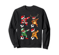 Dabbing Santa Dab Elf Reindeer Sweatshirt - Fun Novelty Design Men Women - T-Shirt, Sweatshirt, Hoodie