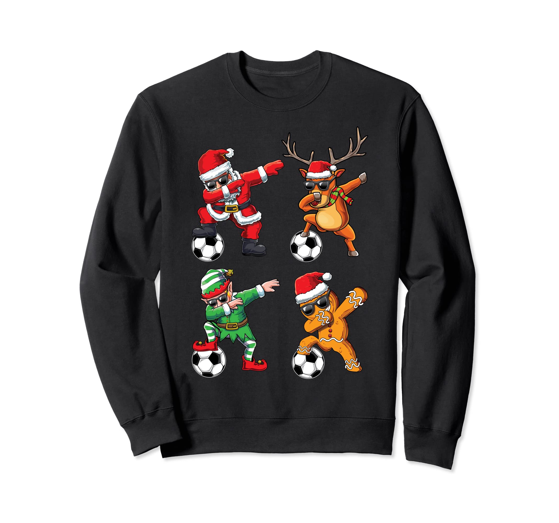 Dabbing Santa Dab Elf Reindeer Sweatshirt - Fun Novelty Design Men Women - T-Shirt, Sweatshirt, Hoodie