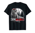 Sonsaurus T Rex Dinosaur Son Saurus T-Shirt - Minimalist Print Unisex - T-Shirt, Sweatshirt, Hoodie