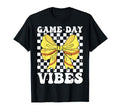 Game Day Vibes Coquette Bow Softball T-Shirt - Aesthetic Graphic Men Women - T-Shirt, Sweatshirt, Hoodie