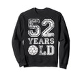52 Years Old Soccer Sports Sweatshirt - Fun Novelty Design for Adults - T-Shirt, Sweatshirt, Hoodie