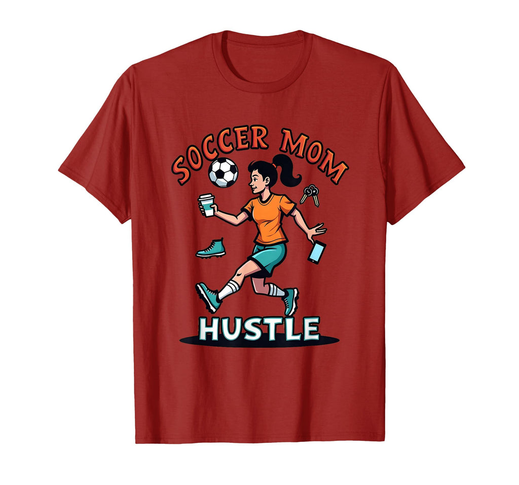 Soccer Mom Hustle T-Shirt - Aesthetic Graphic Men Women - T-Shirt, Sweatshirt, Hoodie