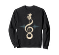 Bass Guitar Neck And Bass Clef Bass Sweatshirt - Aesthetic Graphic Unisex - T-Shirt, Sweatshirt, Hoodie