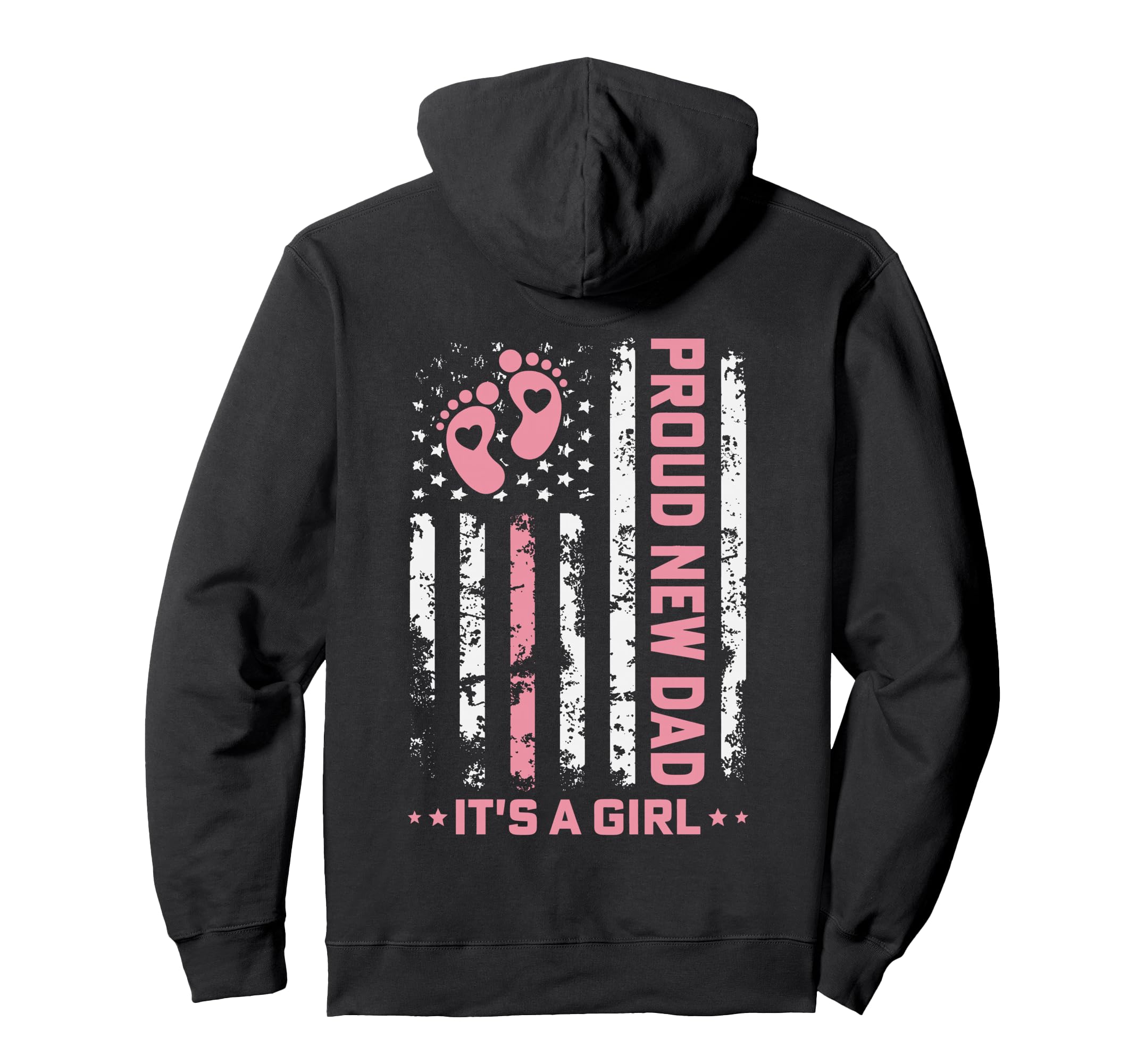 Back Proud New Dad New First Fathers Hoodie - Aesthetic Graphic Men Women - T-Shirt, Sweatshirt, Hoodie