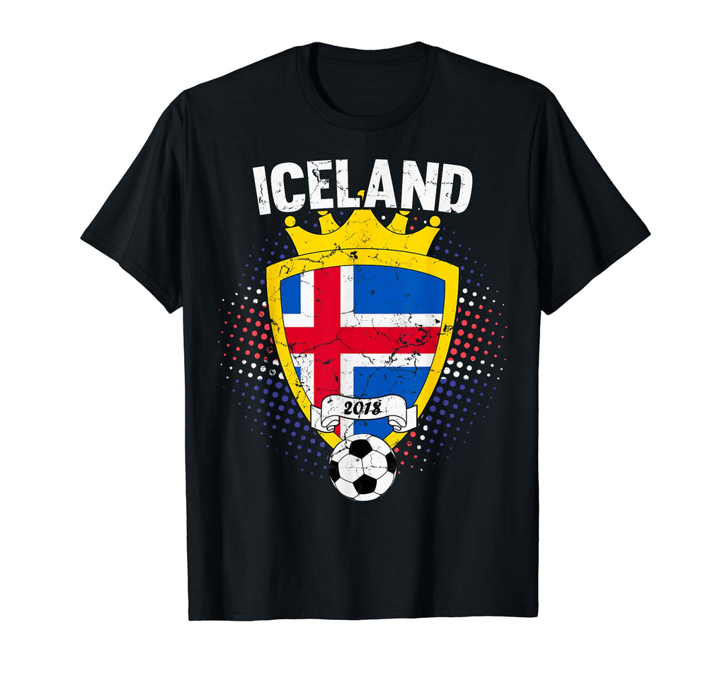 Iceland Soccer 2018 Icelandic Flag T-Shirt - Graphic Print Men Women - T-Shirt, Sweatshirt, Hoodie