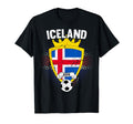 Iceland Soccer 2018 Icelandic Flag T-Shirt - Graphic Print Men Women - T-Shirt, Sweatshirt, Hoodie
