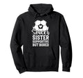 Soccer Sister Supportive But Bored Hoodie - Custom Art Print for Adults - T-Shirt, Sweatshirt, Hoodie