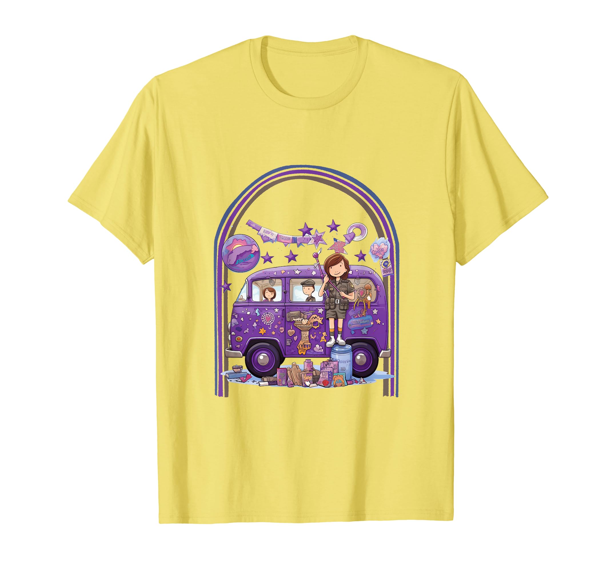 Month Military Child Aesthetic Purple Up T-Shirt - Minimalist Print Unisex - T-Shirt, Sweatshirt, Hoodie