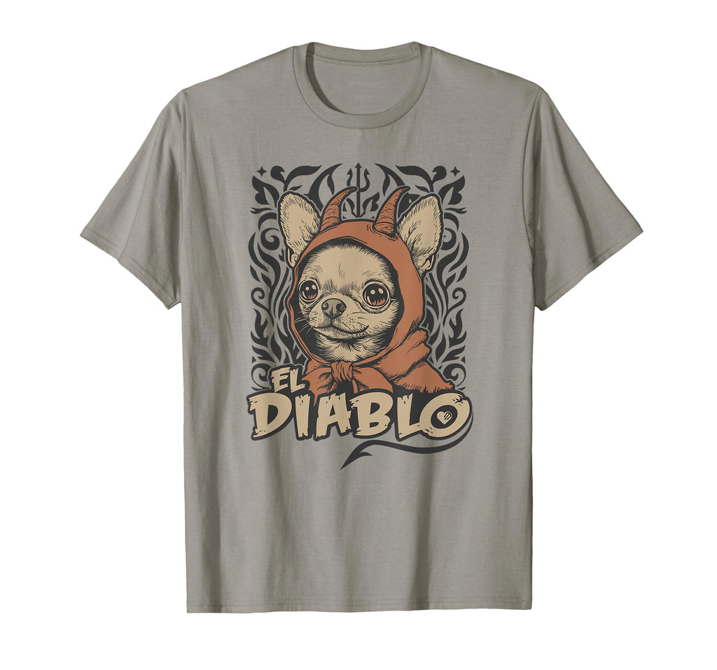 Funny Chihuahua El Diablo Little Devil Dog T-Shirt - Trendy Graphic Unisex - T-Shirt, Sweatshirt, Hoodie